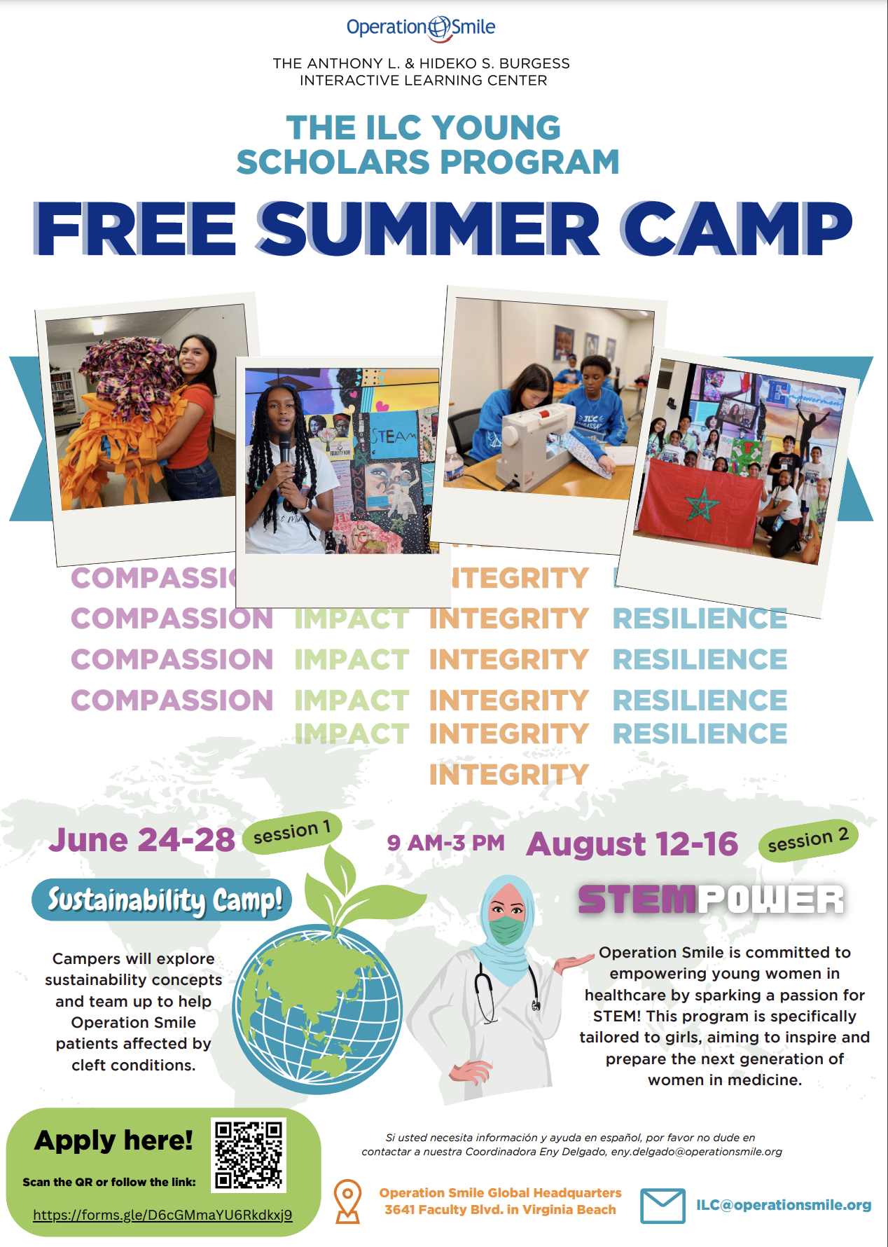 OPERATION SMILE ANNOUNCES FREE SUSTAINABILITY AND STEM SUMMER CAMPS FOR MIDDLE SCHOOL STUDENTS